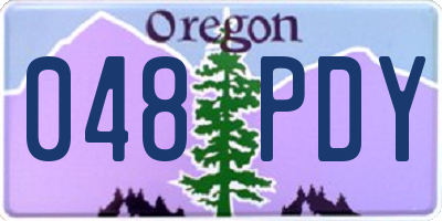 OR license plate 048PDY
