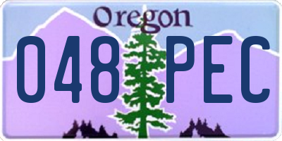 OR license plate 048PEC