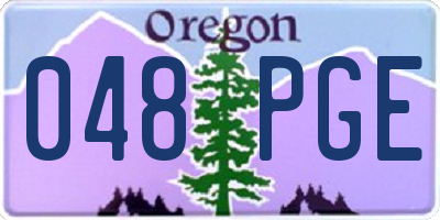 OR license plate 048PGE