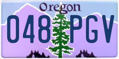 OR license plate 048PGV