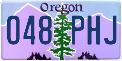 OR license plate 048PHJ