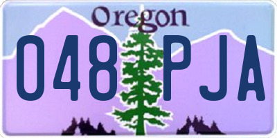 OR license plate 048PJA