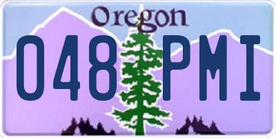 OR license plate 048PMI