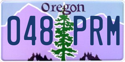 OR license plate 048PRM