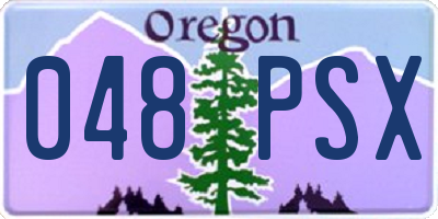 OR license plate 048PSX