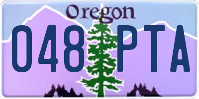 OR license plate 048PTA