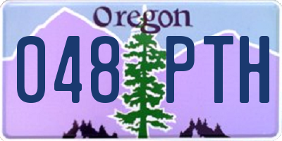 OR license plate 048PTH