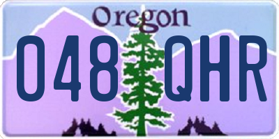 OR license plate 048QHR