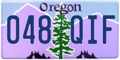 OR license plate 048QIF