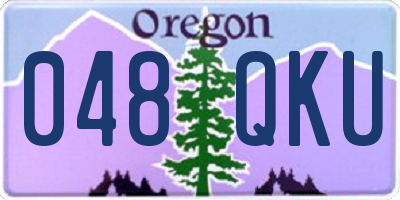 OR license plate 048QKU
