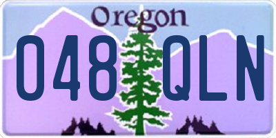 OR license plate 048QLN