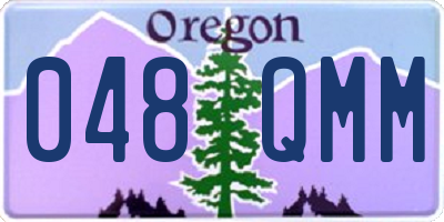 OR license plate 048QMM