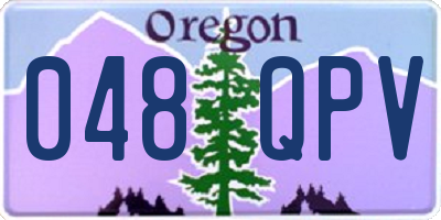 OR license plate 048QPV