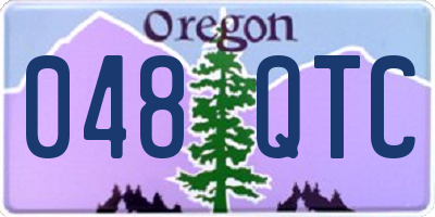 OR license plate 048QTC
