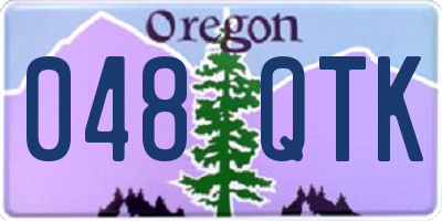 OR license plate 048QTK