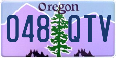 OR license plate 048QTV