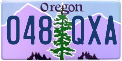 OR license plate 048QXA