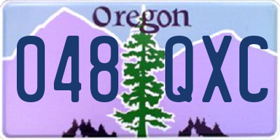OR license plate 048QXC