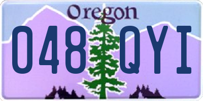 OR license plate 048QYI