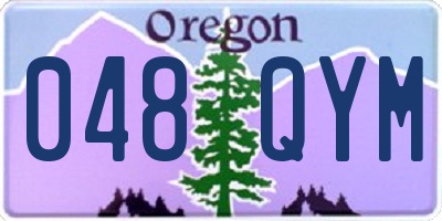 OR license plate 048QYM