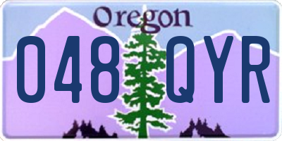 OR license plate 048QYR