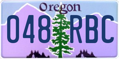 OR license plate 048RBC