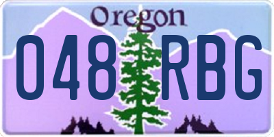 OR license plate 048RBG