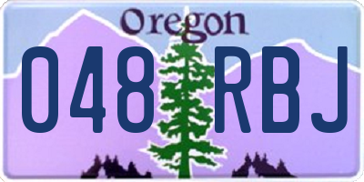 OR license plate 048RBJ