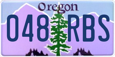 OR license plate 048RBS