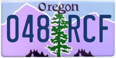 OR license plate 048RCF