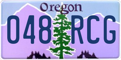 OR license plate 048RCG