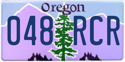 OR license plate 048RCR
