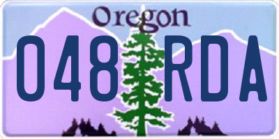 OR license plate 048RDA
