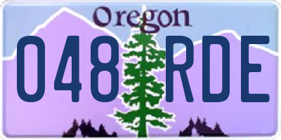 OR license plate 048RDE