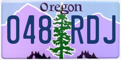 OR license plate 048RDJ
