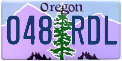 OR license plate 048RDL