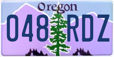 OR license plate 048RDZ
