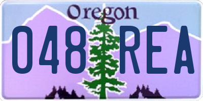OR license plate 048REA