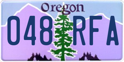 OR license plate 048RFA