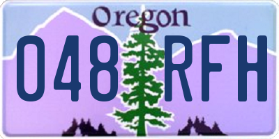 OR license plate 048RFH