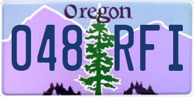 OR license plate 048RFI