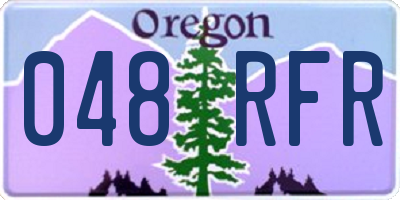 OR license plate 048RFR