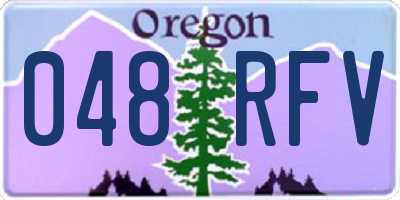 OR license plate 048RFV
