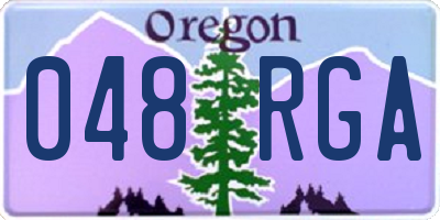 OR license plate 048RGA