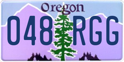 OR license plate 048RGG