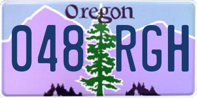 OR license plate 048RGH
