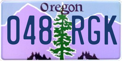 OR license plate 048RGK