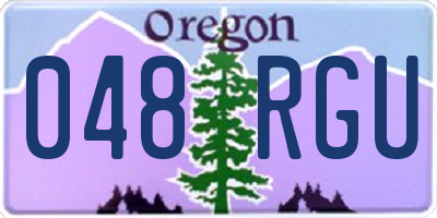 OR license plate 048RGU