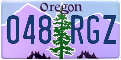 OR license plate 048RGZ