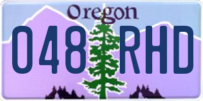 OR license plate 048RHD